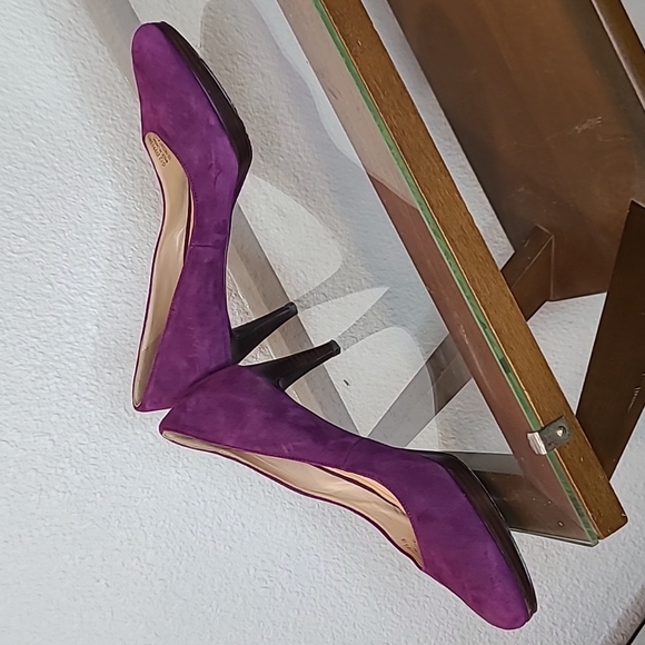 Cole Haan purple suede pumps size 8.5 💜 - Picture 2 of 14